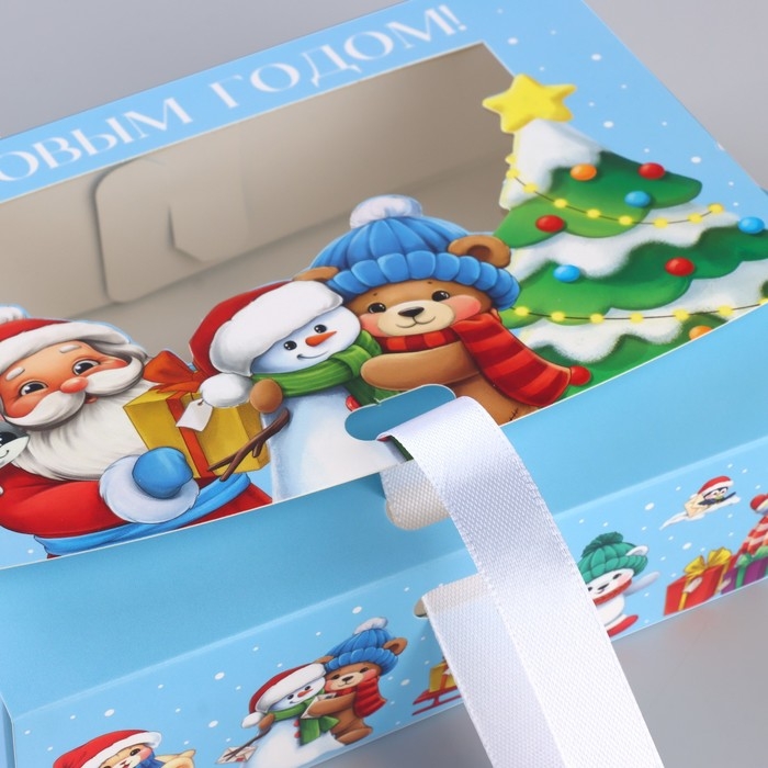 Коробка новогодняя складная &laquo;Новогодняя история&raquo; 16.5 х 12.5 х 5 см, Новый год