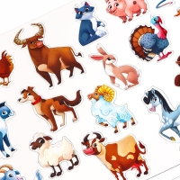 Магнитная игра "Лесные и домашние животные" 28*20