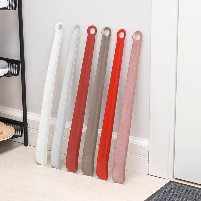 Ложка для обуви Solomon, 50 см, толщина 1 мм, металл, цвет МИКС Ложка для обуви Solomon, 50 см, толщина 1 мм, металл, цвет МИКС