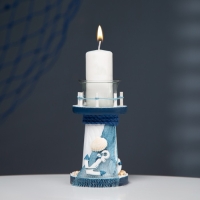 Подсвечник "Маяк" 15*8*8см Подсвечник "Маяк" 15*8*8см