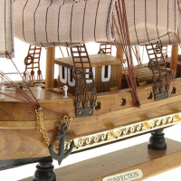 Корабль сувенирный средний «Астрильд», борта светлое дерево, паруса бежевые, 48,5х44х8 см Корабль сувенирный средний «Астрильд», борта светлое дерево, паруса бежевые, 48,5х44х8 см