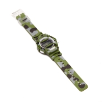 Часы наручные электронные, детские, d-4 см, ремешок l-22 см, камуфляж Часы наручные электронные, детские, d-4 см, ремешок l-22 см, камуфляж