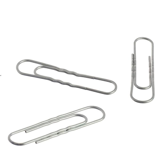 Скрепки канцелярские GLOBUS, 50 шт., 50 мм, без покрытия, гофрированные