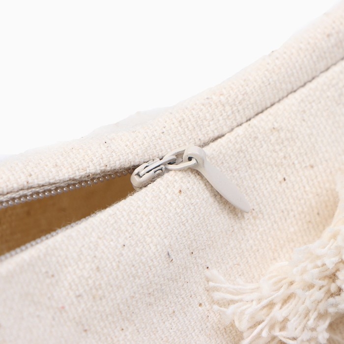 Наволочка декоративная &laquo;Этель&raquo; Бохо, 45х45 см, цвет молочный, 100% хлопок