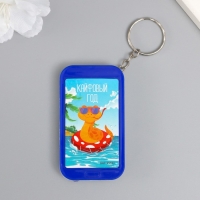 Фонарик на кольце "Змей в очках - Кайфовый год" 6,5х3,5х1 см, МИКС Фонарик на кольце "Змей в очках - Кайфовый год" 6,5х3,5х1 см, МИКС