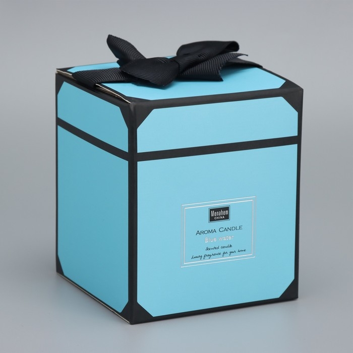 Свеча ароматическая Свеча ароматическая "Aroma Candle", черный каштан Бунге, 8х9 см