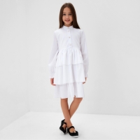 Платье для девочки MINAKU цвет белый,  рост 116 см