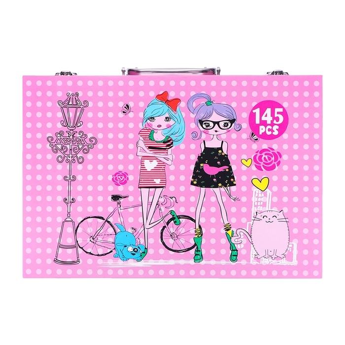 Набор для рисования Девочки Розовый