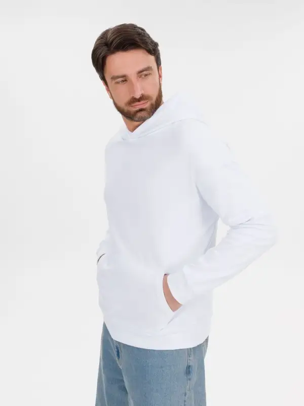 Худи оверсайз унисекс Outshine, белое, размер XS/S