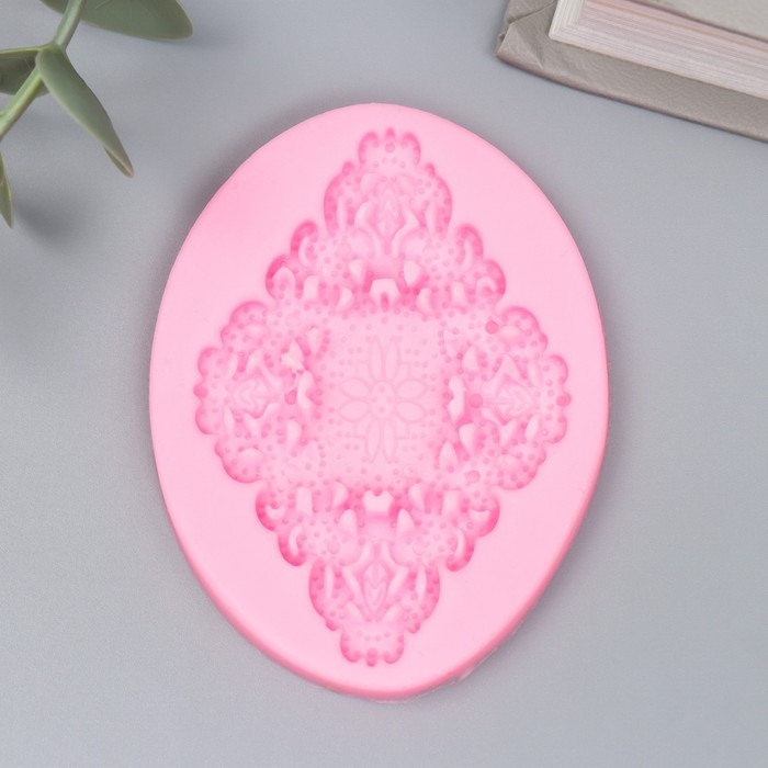 Молд силикон Молд силикон "Ромб с узорами" 6х7,8 см