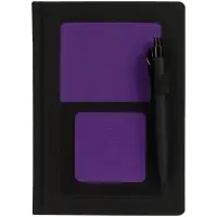 Ежедневник Mobile на заказ, недатированный, черно-фиолетовый