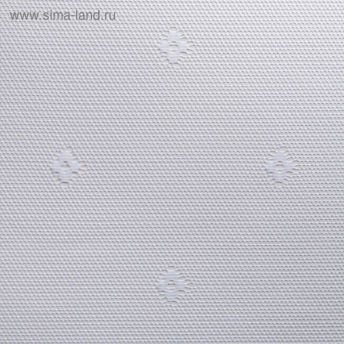 Тюль на кухню без шторной ленты, 210х165 см, цвет белый, 100% полиэстер