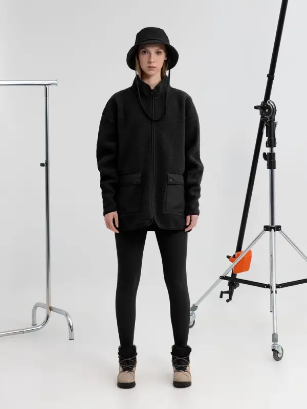 Куртка унисекс Oblako, черная, размер ХS/S