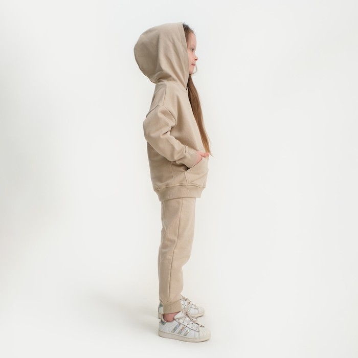 Костюм детский (худи, брюки) KAFTAN Костюм детский (худи, брюки) KAFTAN "Basic line", размер 28 (86-92), цвет кофейный
