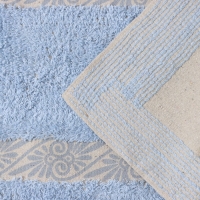 Коврик для дома Доляна «Вензель», 50×80 см, цвет голубой Коврик для дома Доляна «Вензель», 50×80 см, цвет голубой