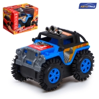 Джип-перевёртыш &laquo;Внедорожник&raquo;, работает от батареек, цвет синий