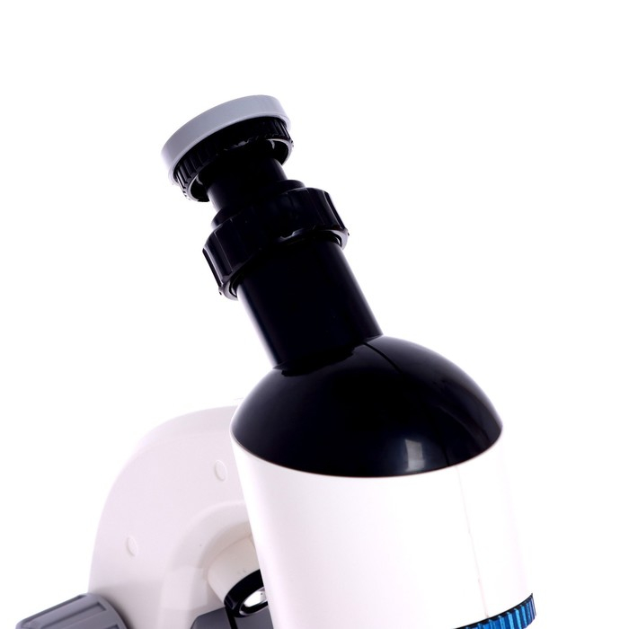 Микроскоп детский &laquo;Набор биолога в чемодане&raquo; кратность х40, х100, х640, подсветка, цвет белый