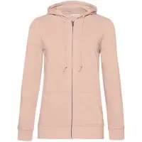 Толстовка на молнии с капюшоном женская BNC Inspire (Organic), розовая, размер S