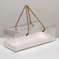 Коробка под рулет, белая 27,5 х 11 х 9,5. Кондитерская упаковка Коробка под рулет, белая 27,5 х 11 х 9,5. Кондитерская упаковка