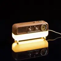 Bluetooth-колонка с беспроводной зарядкой, часами и подсветкой Multiverse, ver.2 Bluetooth-колонка с беспроводной зарядкой, часами и подсветкой Multiverse, ver.2