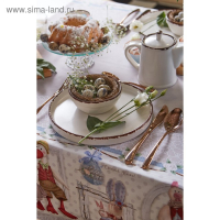 Скатерть "Этель" Пасхальные Тильды 180х147 см, 100% хл, саржа 190 гр/м2