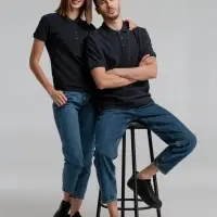 Рубашка поло женская Neptune темно-синяя, размер M