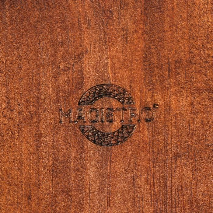 Доска разделочная Magistro, 39×10×2 см, цельный массив кедра Доска разделочная Magistro, 39×10×2 см, цельный массив кедра