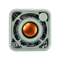 Портативная колонка DW12, 5 Вт, прозрачная, 400 мАч, зелёная Портативная колонка DW12, 5 Вт, прозрачная, 400 мАч, зелёная