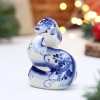 Новый год. Сувенир символ года "Змея Грин", гжель Новый год. Сувенир символ года "Змея Грин", гжель