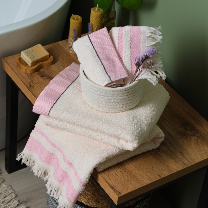 Полотенце махровое Love Life &laquo;Бриз&raquo; 70х120 см, розовый, 100% хл, 500 гр/м2