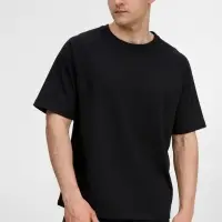 Футболка оверсайз унисекс Avenu, черная, размер XL/XXL