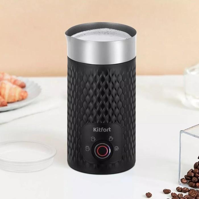 Капучинатор Kitfort КТ-7128-1, 500 Вт, 0.5 л, 4 режима, чёрный
