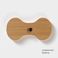 Салфетница керамическая на бамбуковой подставке BellaTenero, 14×7×10 см, цвет белый Салфетница керамическая на бамбуковой подставке BellaTenero, 14×7×10 см, цвет белый