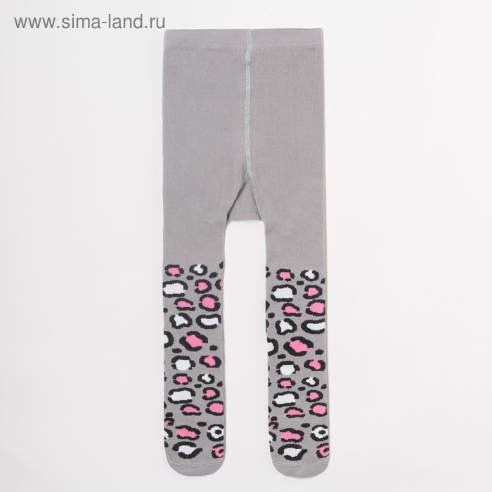 Колготки Крошка Я &laquo;Гепард&raquo;, цвет серый, рост 74-80 см