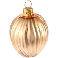 Елочная игрушка &laquo;Грецкий орех&raquo;, золотистая