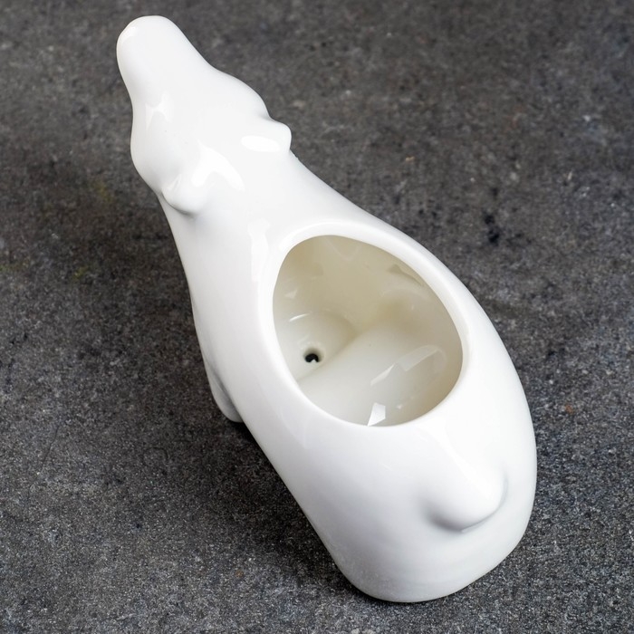 Горшок  "Полярный медведь" 10*14*11 см