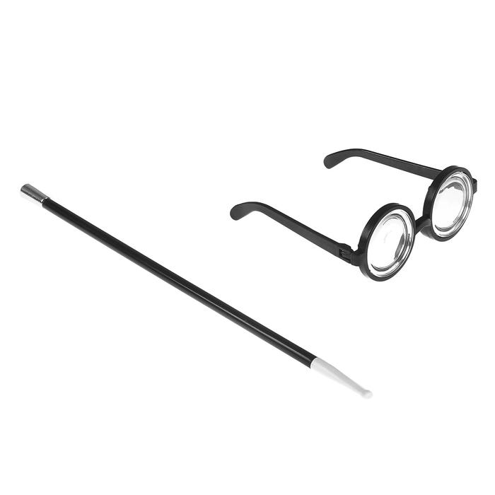 Карнавальный набор, 2 предмета: мундштук, очки Карнавальный набор, 2 предмета: мундштук, очки