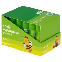 Клей-карандаш ПВП 21 г, Гамма "Пчелка", прозрачный 1392022.21