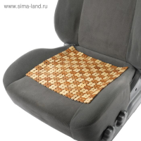 Накидка-массажер на сиденье из бамбука 37 х 36 см, светлый цвет Накидка-массажер на сиденье из бамбука 37 х 36 см, светлый цвет