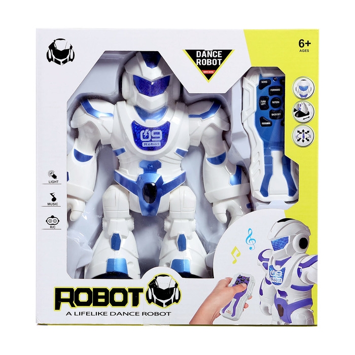 Робот радиоуправляемый &laquo;Танцор&raquo;, световые и звуковые эффекты, работает от батареек, цвет МИКС