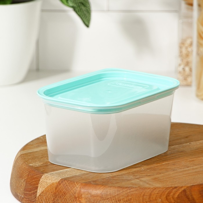 Контейнер для продуктов с паровыпуском, 750 мл, 16&times;11&times;7 см, прямоугольный, цвет микс