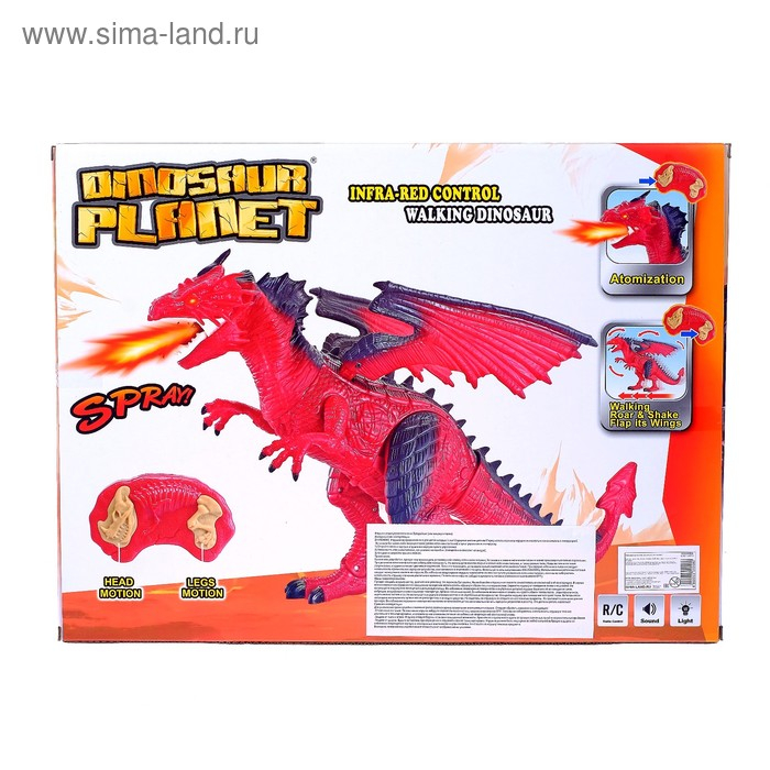 Дракон радиоуправляемый, эффект дыма, световые и звуковые эффекты Дракон радиоуправляемый, эффект дыма, световые и звуковые эффекты