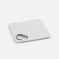 Костер с открывашкой для бутылок Bartender, ver.2, белый Костер с открывашкой для бутылок Bartender, ver.2, белый