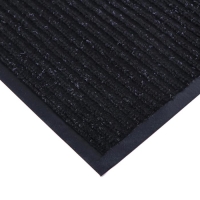 Коврик придверный влаговпитывающий, ребристый, &laquo;Стандарт&raquo;, 60&times;90 см, цвет чёрный