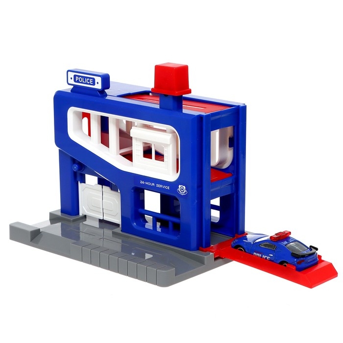 Парковка &laquo;Полицейский участок&raquo;, с машинкой в комплекте, МИКС