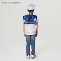 Детский карнавальный набор &laquo;Моряк&raquo;, жилет, бескозырка, 4-6 лет, рост 110-122 см