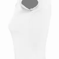 Рубашка поло женская без пуговиц Pretty 220 белая, размер L