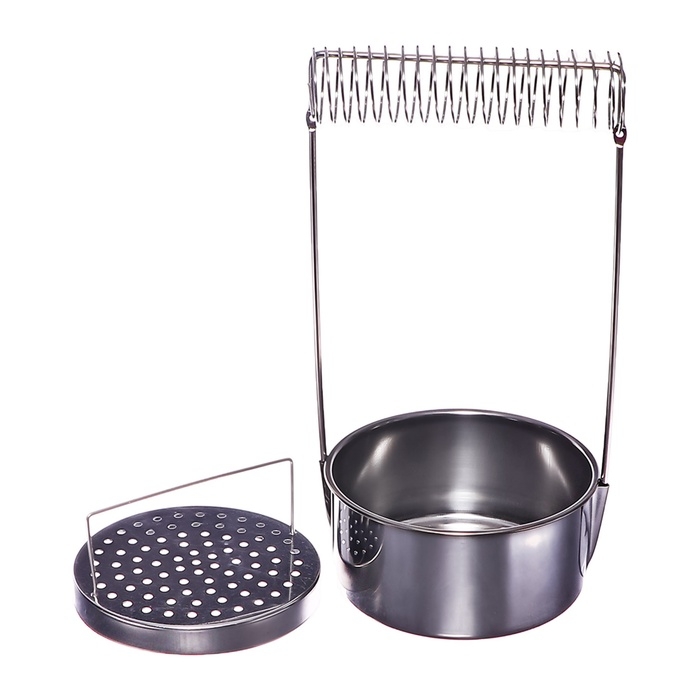 Кистемойка для художественных кистей, металлическая, с держателем, высота 4,9 см