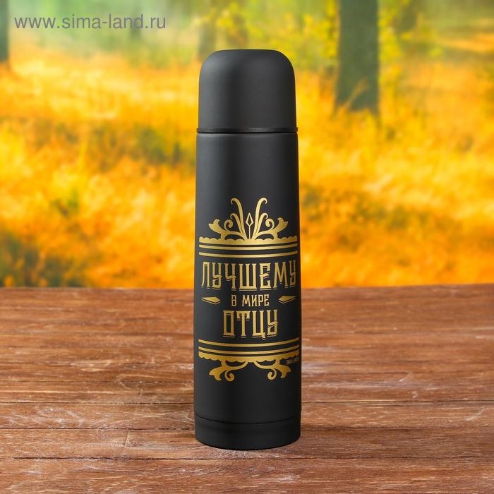 Набор посуды для пикника &laquo;Лучшему в мире отцу&raquo;, термос 500 мл, кружка 180 мл, 2 шт