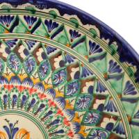 Ляган Риштанская Керамика "Узоры", 31 см, синий Ляган Риштанская Керамика "Узоры", 31 см, синий